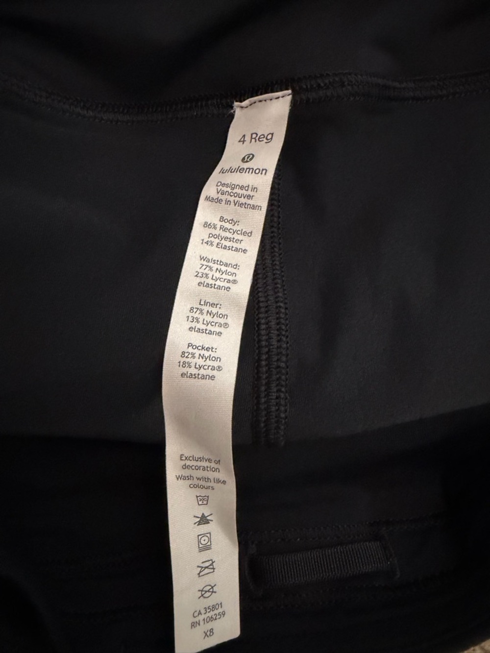 lululemon athletica Women's Black court rival high rise Skirt Sz 4 - Picture 4 of 4